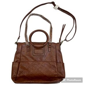 Faux Leather Shoulder Bag NWOT